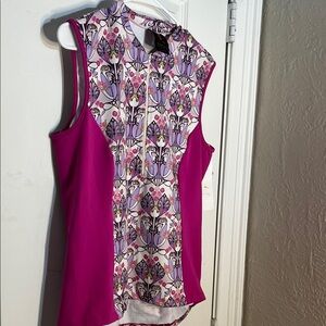 Sheila moon 
Vibrant Floral Women's Tank Top - Pink and Purple